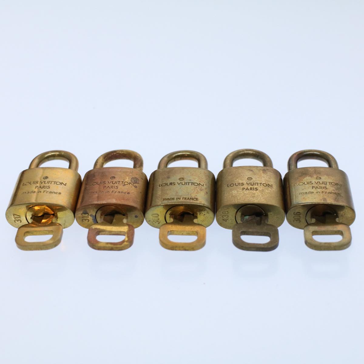LOUIS VUITTON Padlock 10set Gold Tone LV ep2000