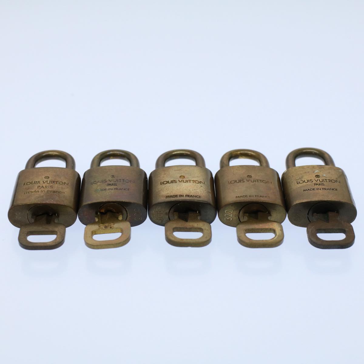 LOUIS VUITTON Padlock 10set Gold Tone LV ep2000