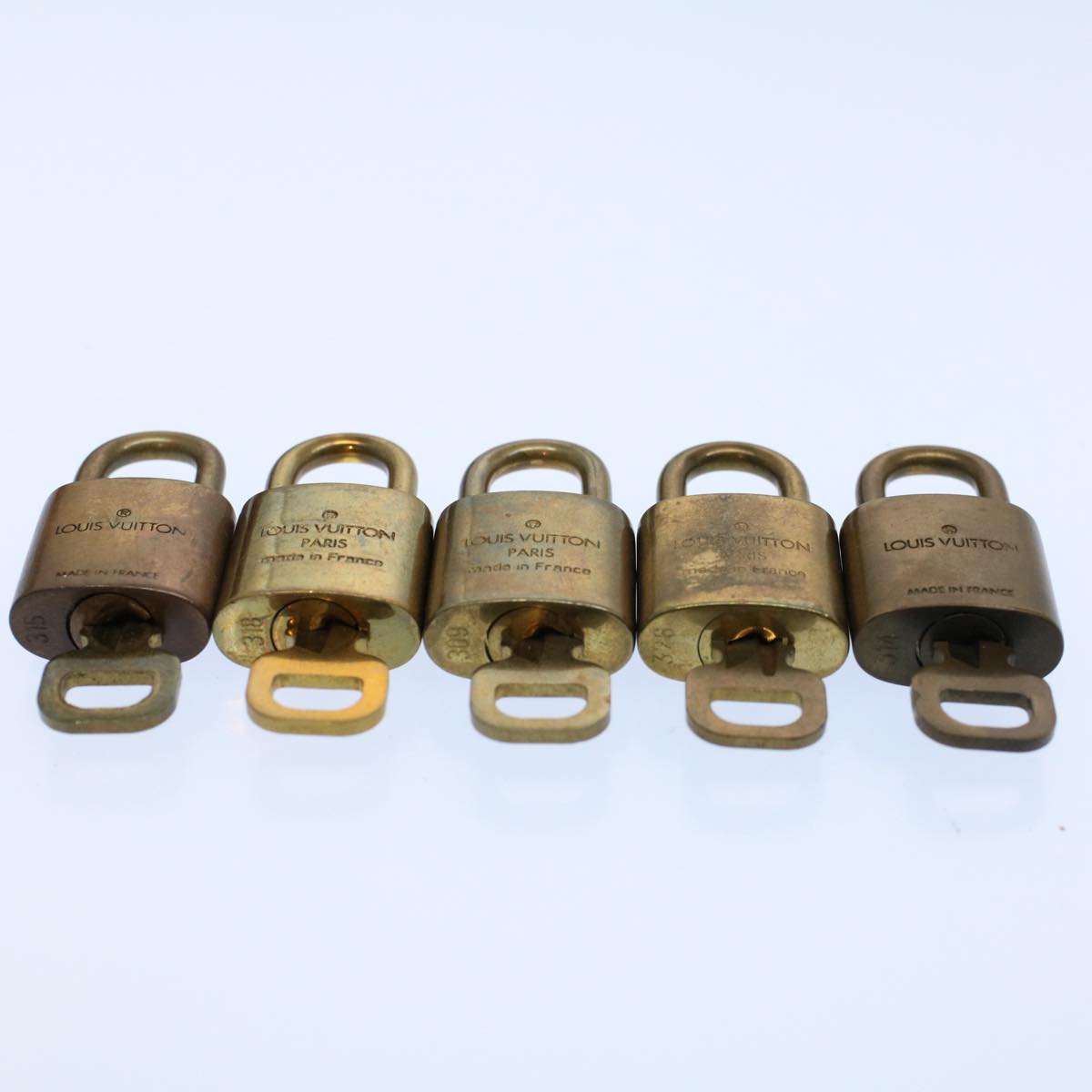 LOUIS VUITTON Padlock 10set Gold Tone LV ep2001