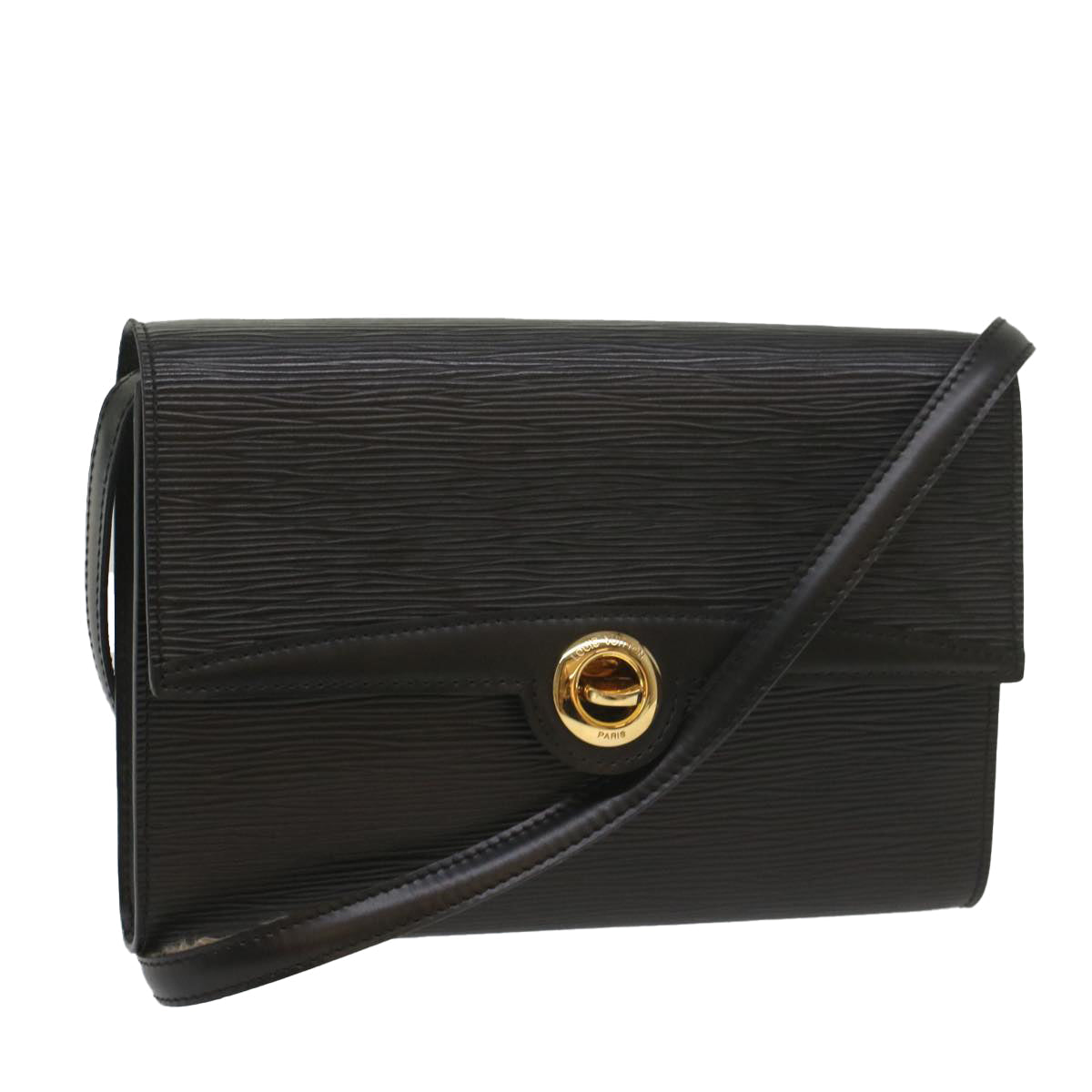 LOUIS VUITTON Epi Pochette Arche Shoulder Bag Black Noir M52572 LV ep2011