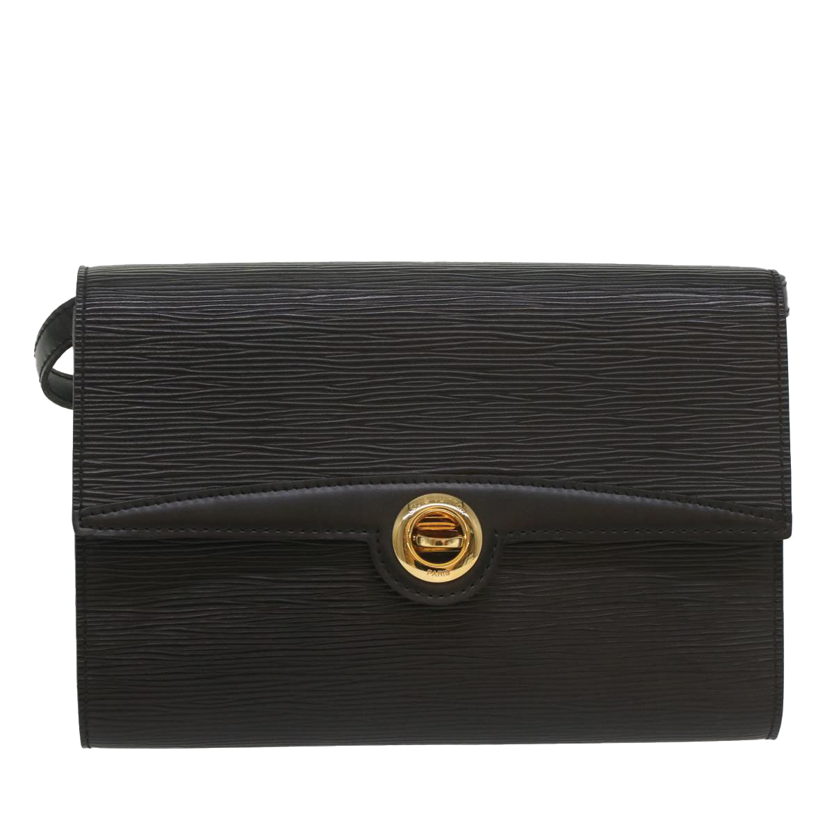 LOUIS VUITTON Epi Pochette Arche Shoulder Bag Black Noir M52572 LV ep2011