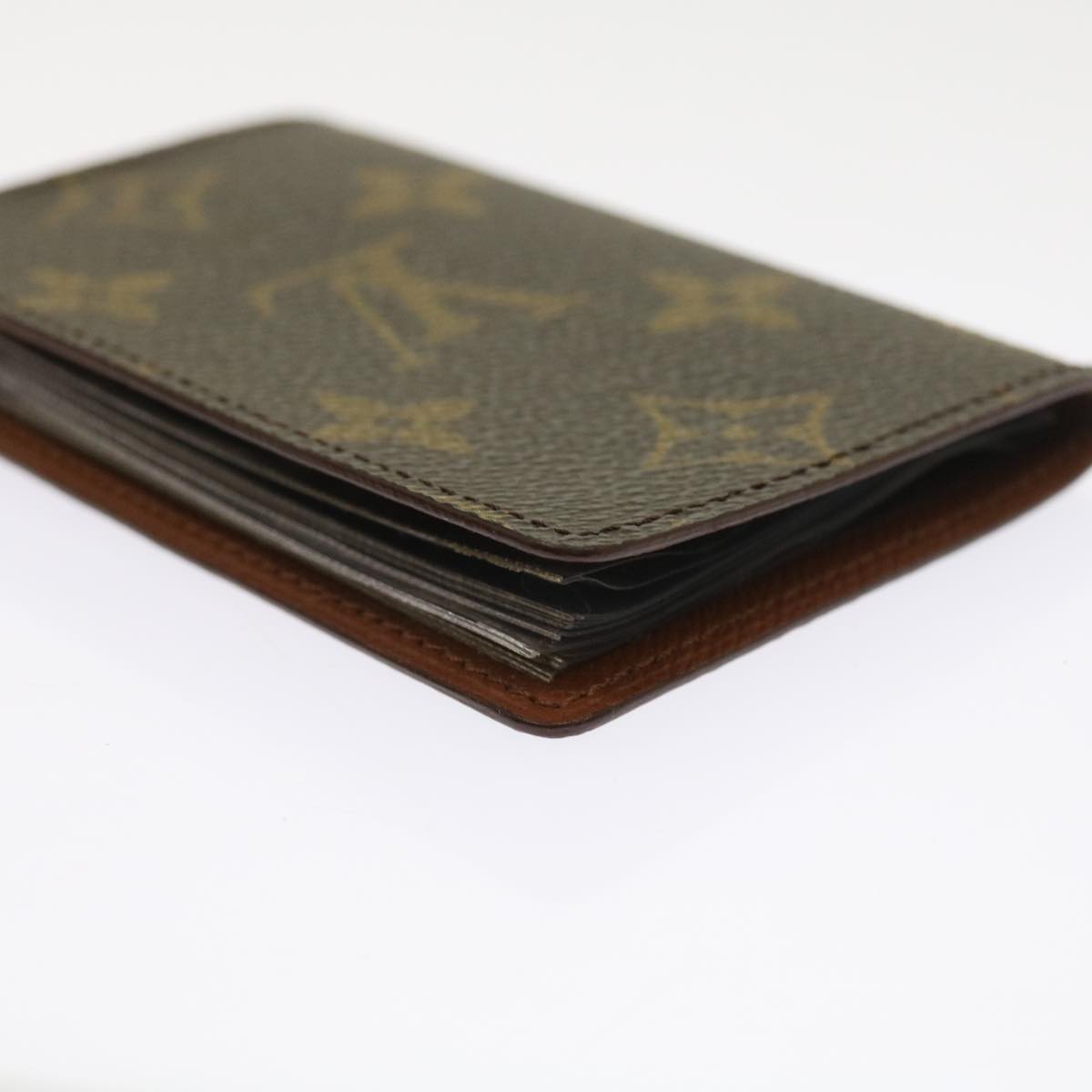 LOUIS VUITTON Monogram Porte Cartes Credit Pression Card Case M60937 ep2028