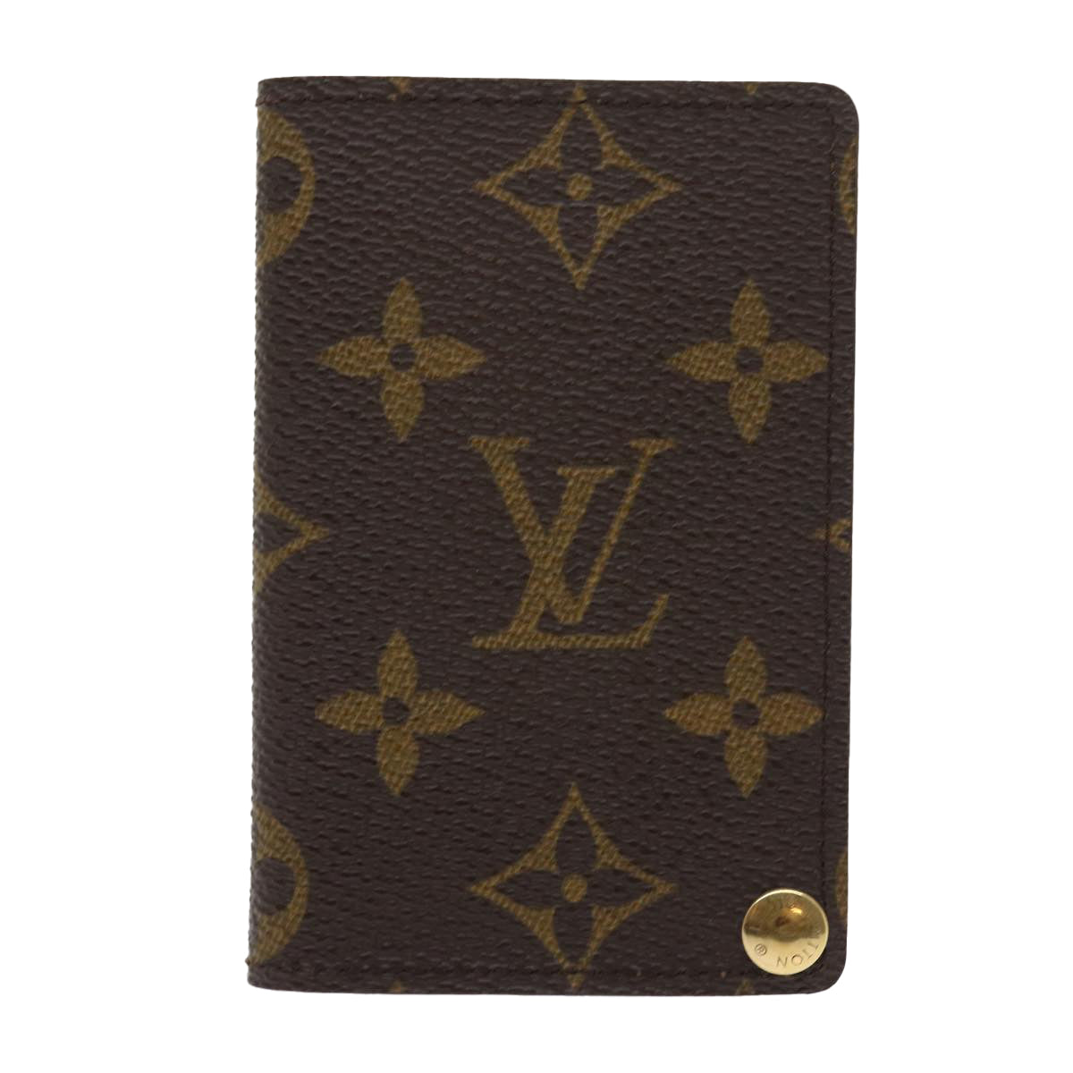 LOUIS VUITTON Monogram Porte Cartes Credit Pression Card Case M60937 ep2028