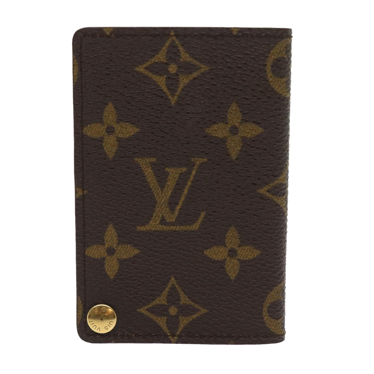 LOUIS VUITTON Monogram Porte Cartes Credit Pression Card Case M60937 ep2028