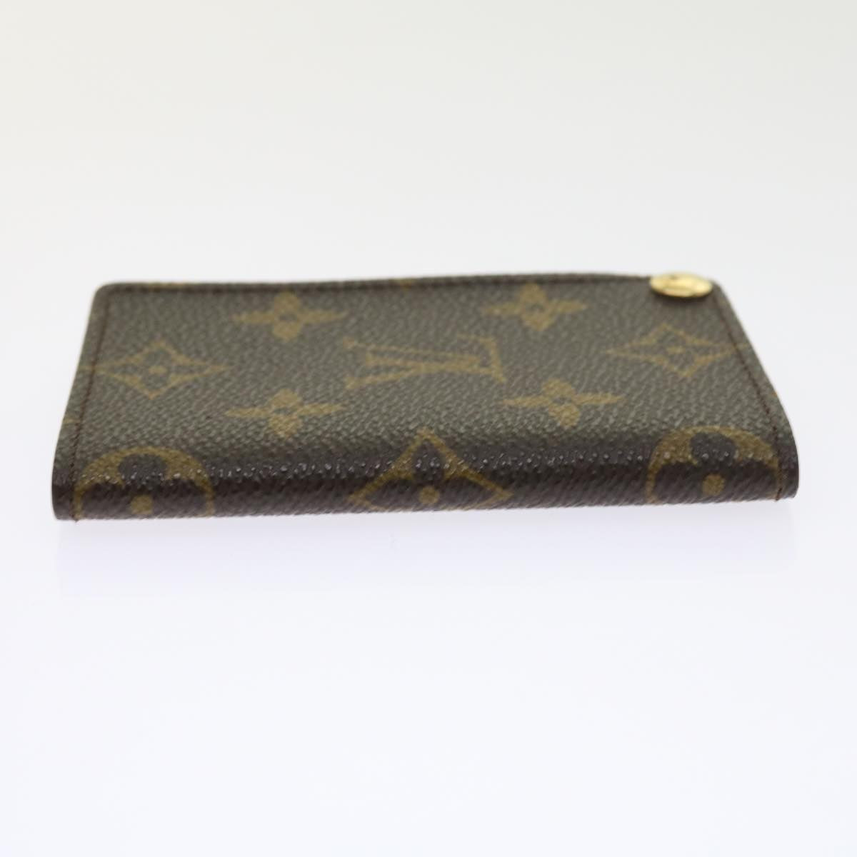 LOUIS VUITTON Monogram Porte Cartes Credit Pression Card Case M60937 ep2028