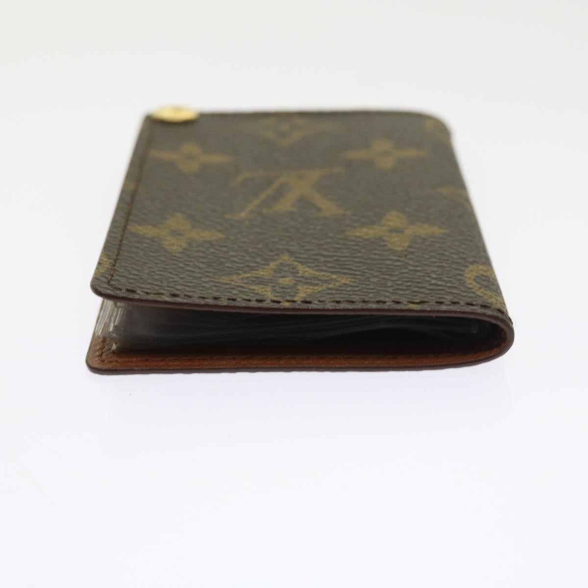 LOUIS VUITTON Monogram Porte Cartes Credit Pression Card Case M60937 ep2028