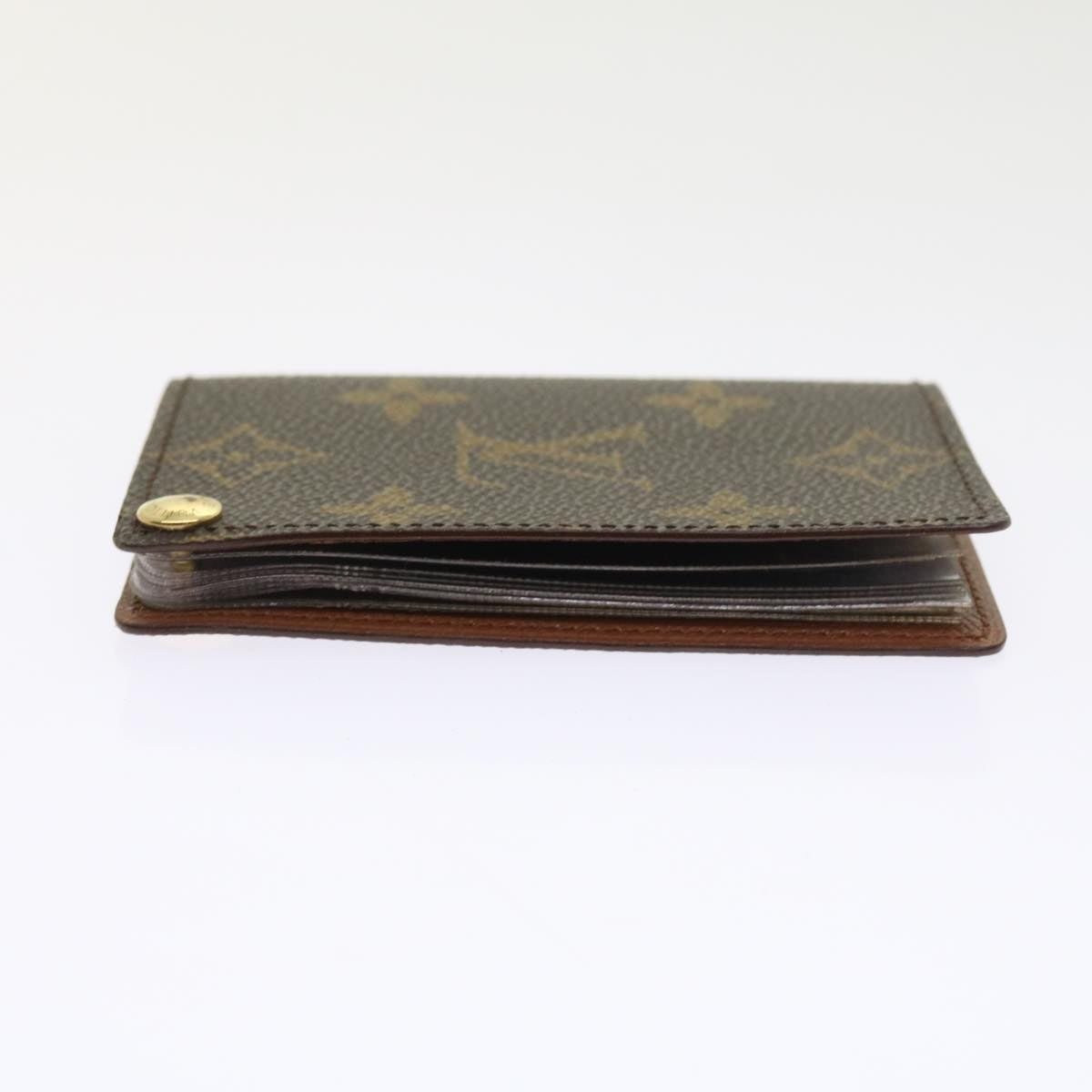LOUIS VUITTON Monogram Porte Cartes Credit Pression Card Case M60937 ep2028