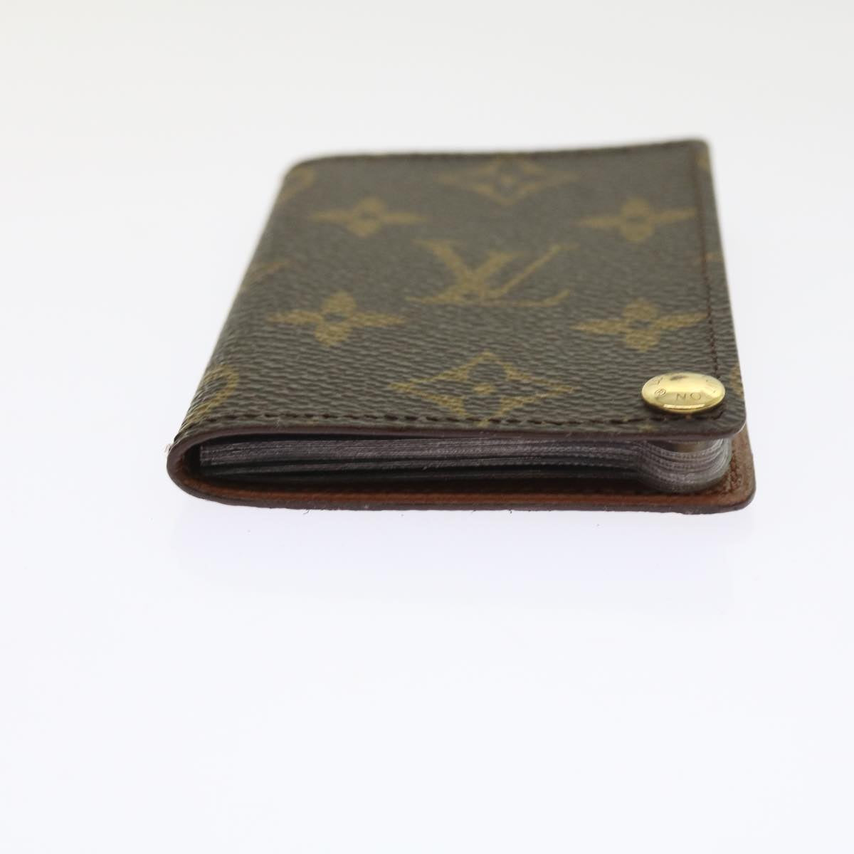 LOUIS VUITTON Monogram Porte Cartes Credit Pression Card Case M60937 ep2028