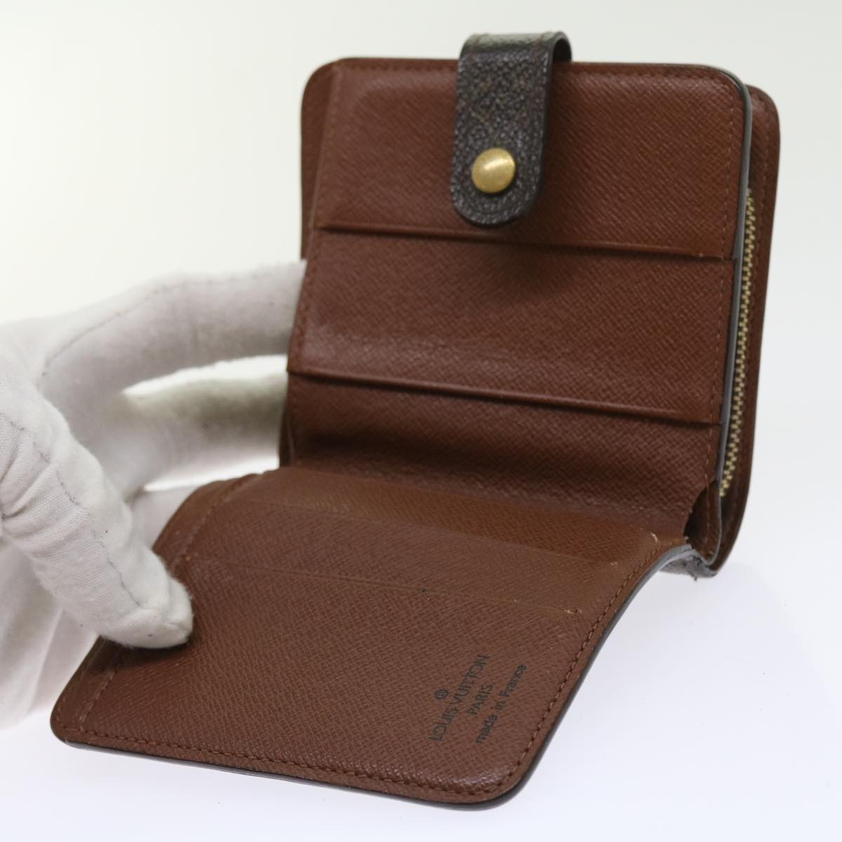 LOUIS VUITTON Monogram Compact Zip Wallet M61667 LV ep2032