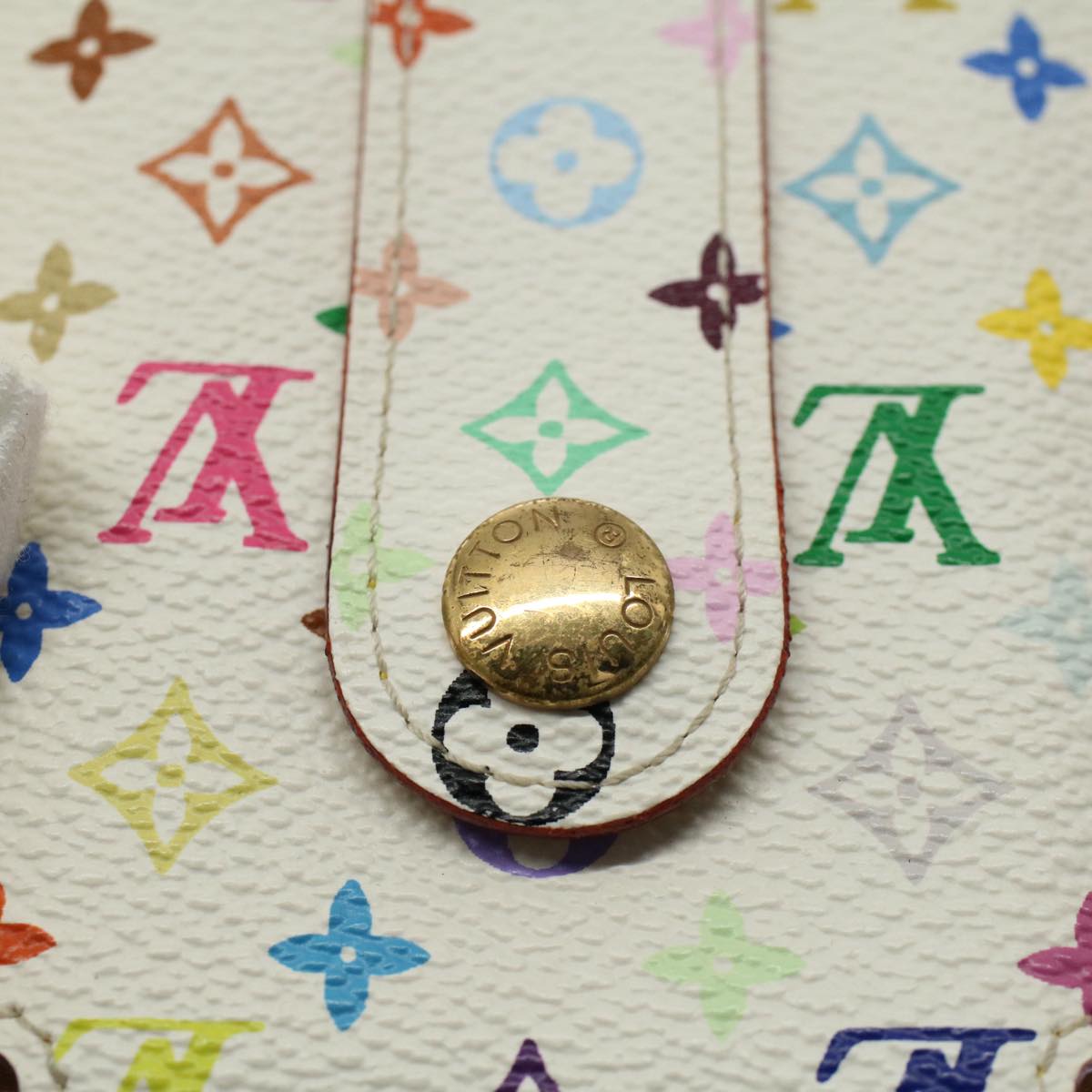 LOUIS VUITTON Monogram Multicolor iPod Nano Case White M60014 LV ep2033