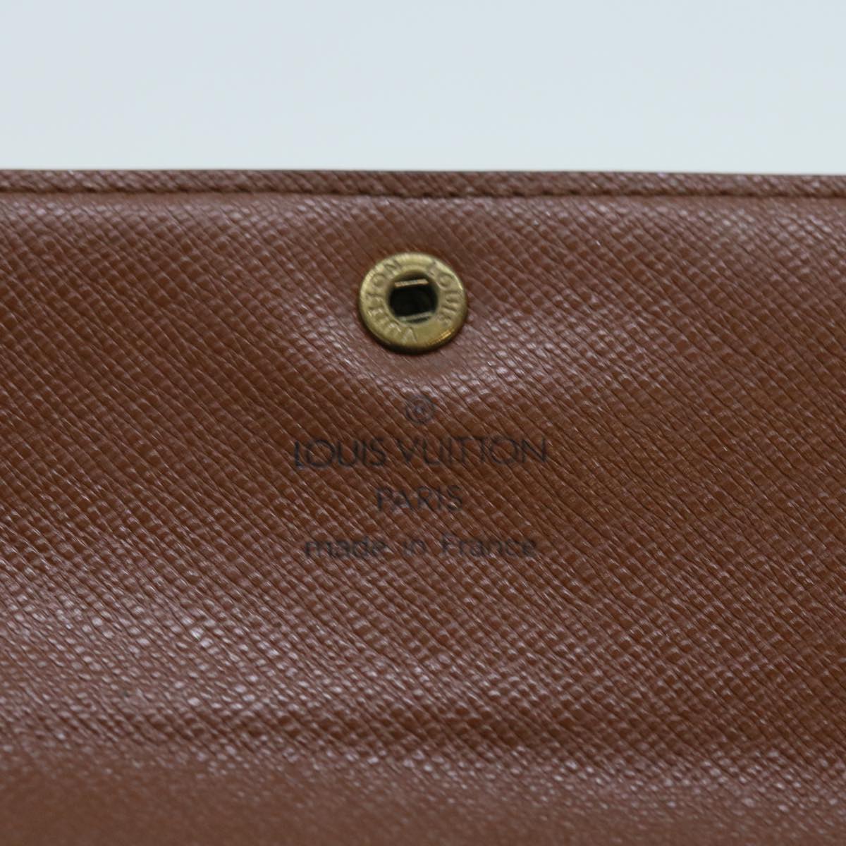LOUIS VUITTON Monogram Porte Tresor Etui Chequier Wallet M61200 LV ep2035