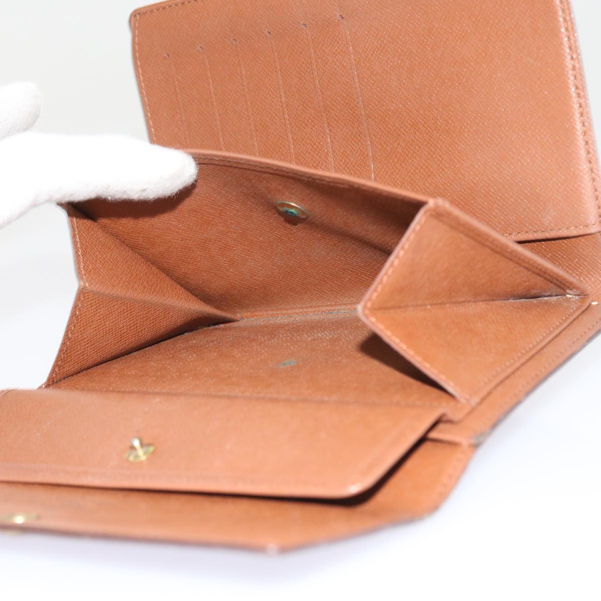 LOUIS VUITTON Monogram Porte Tresor Etui Chequier Wallet M61200 LV ep2035
