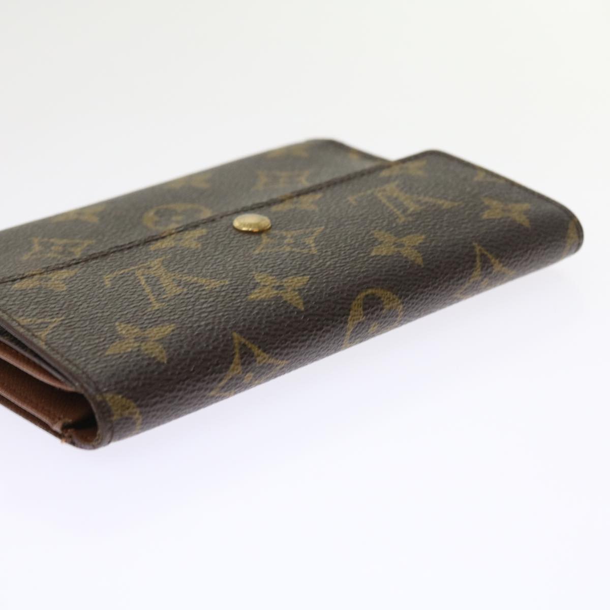 LOUIS VUITTON Monogram Porte Tresor Etui Chequier Wallet M61200 LV ep2035