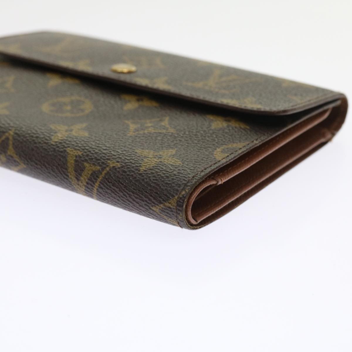 LOUIS VUITTON Monogram Porte Tresor Etui Chequier Wallet M61200 LV ep2035