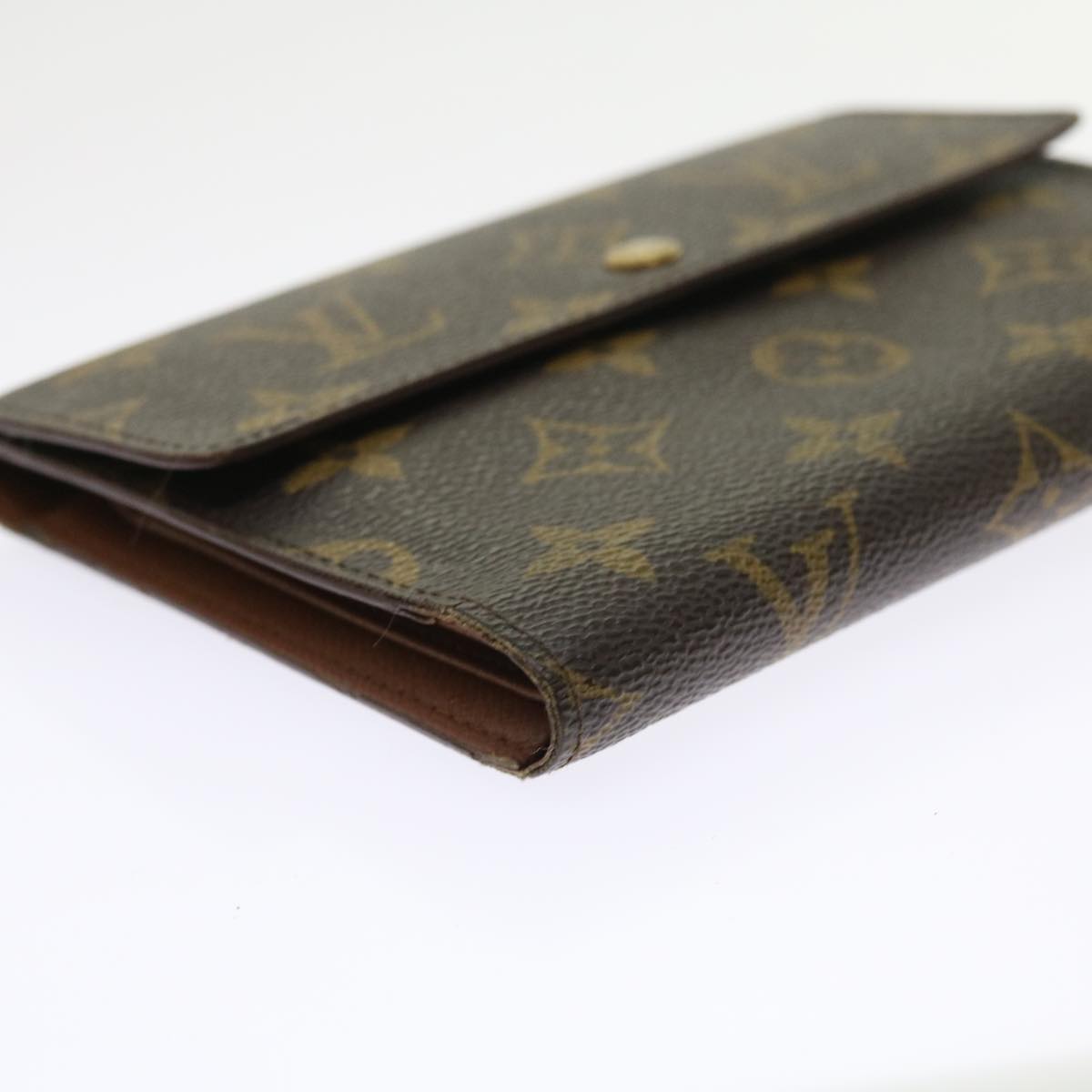 LOUIS VUITTON Monogram Porte Tresor Etui Chequier Wallet M61200 LV ep2035