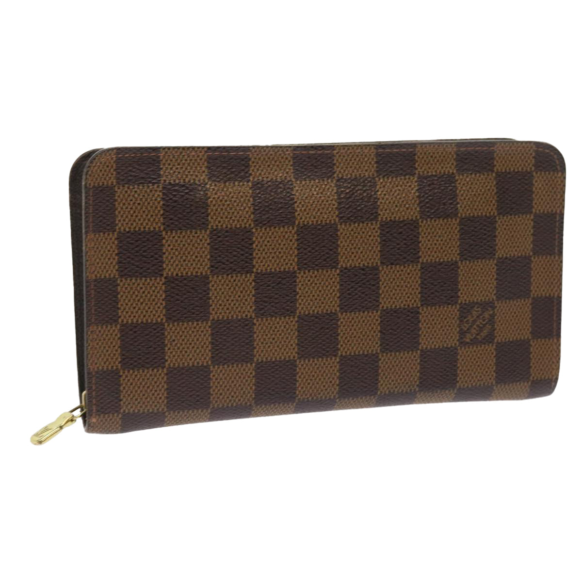 LOUIS VUITTON Damier Ebene Porte Monnaie Zip Long Wallet N61728 LV ep2045