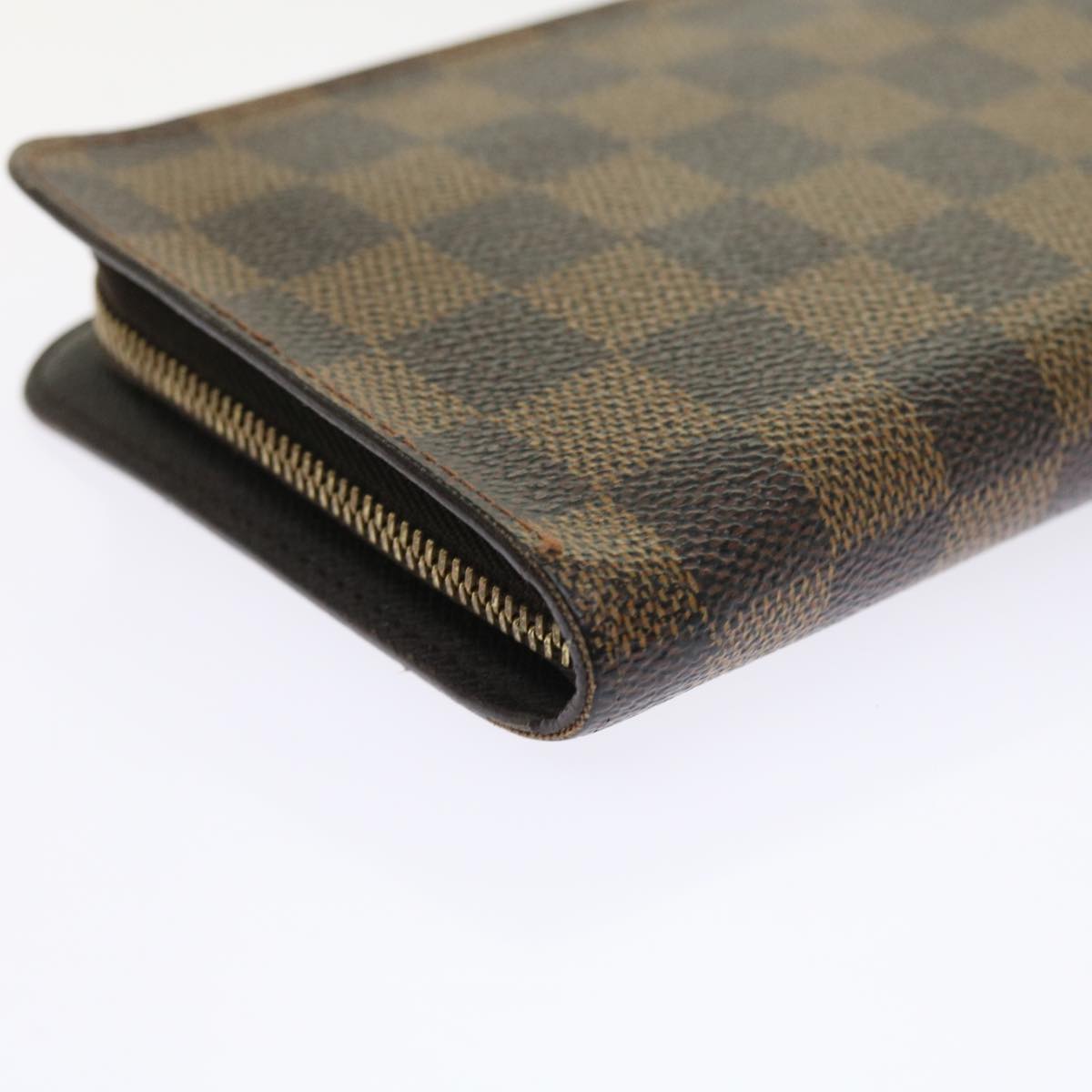 LOUIS VUITTON Damier Ebene Porte Monnaie Zip Long Wallet N61728 LV ep2045
