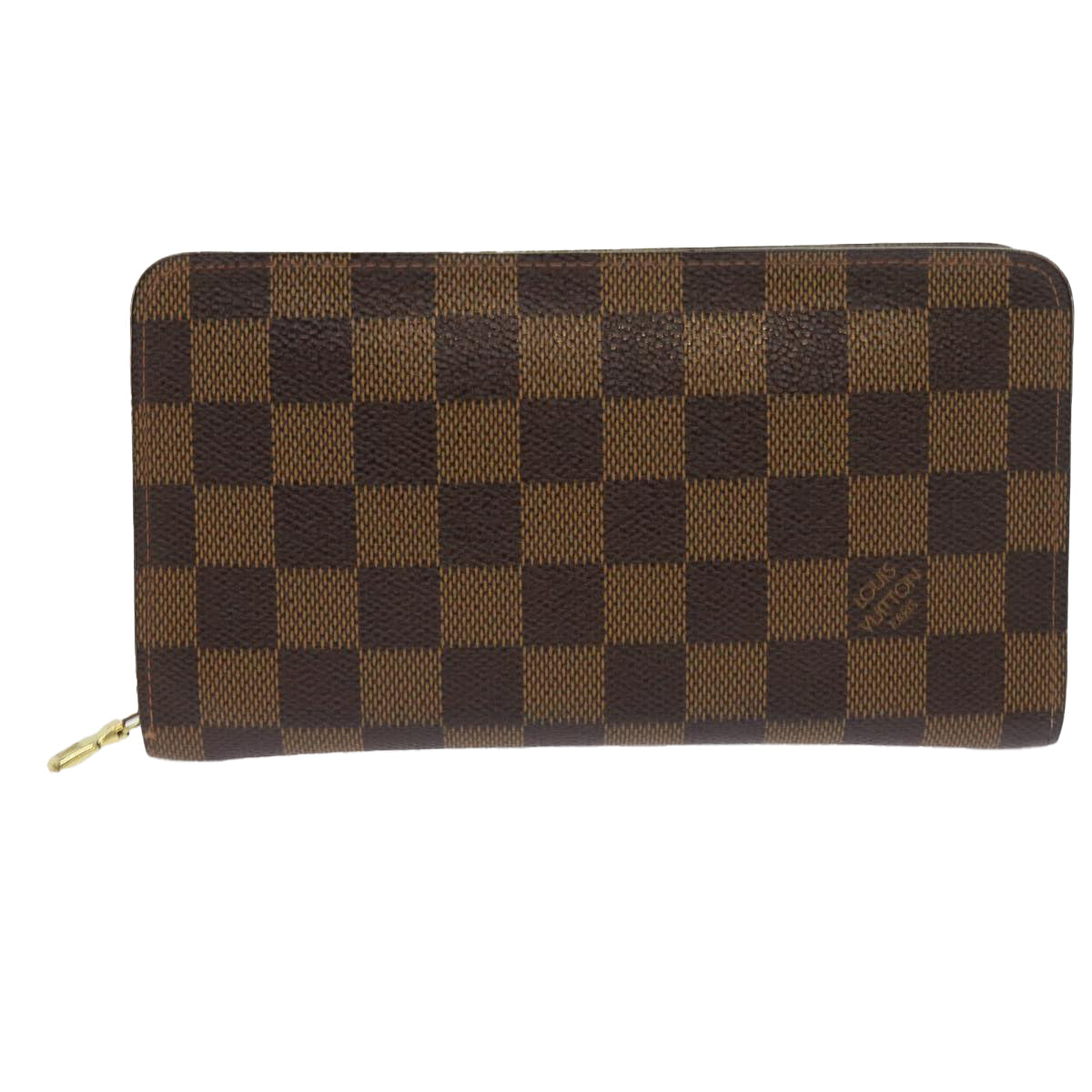 LOUIS VUITTON Damier Ebene Porte Monnaie Zip Long Wallet N61728 LV ep2045