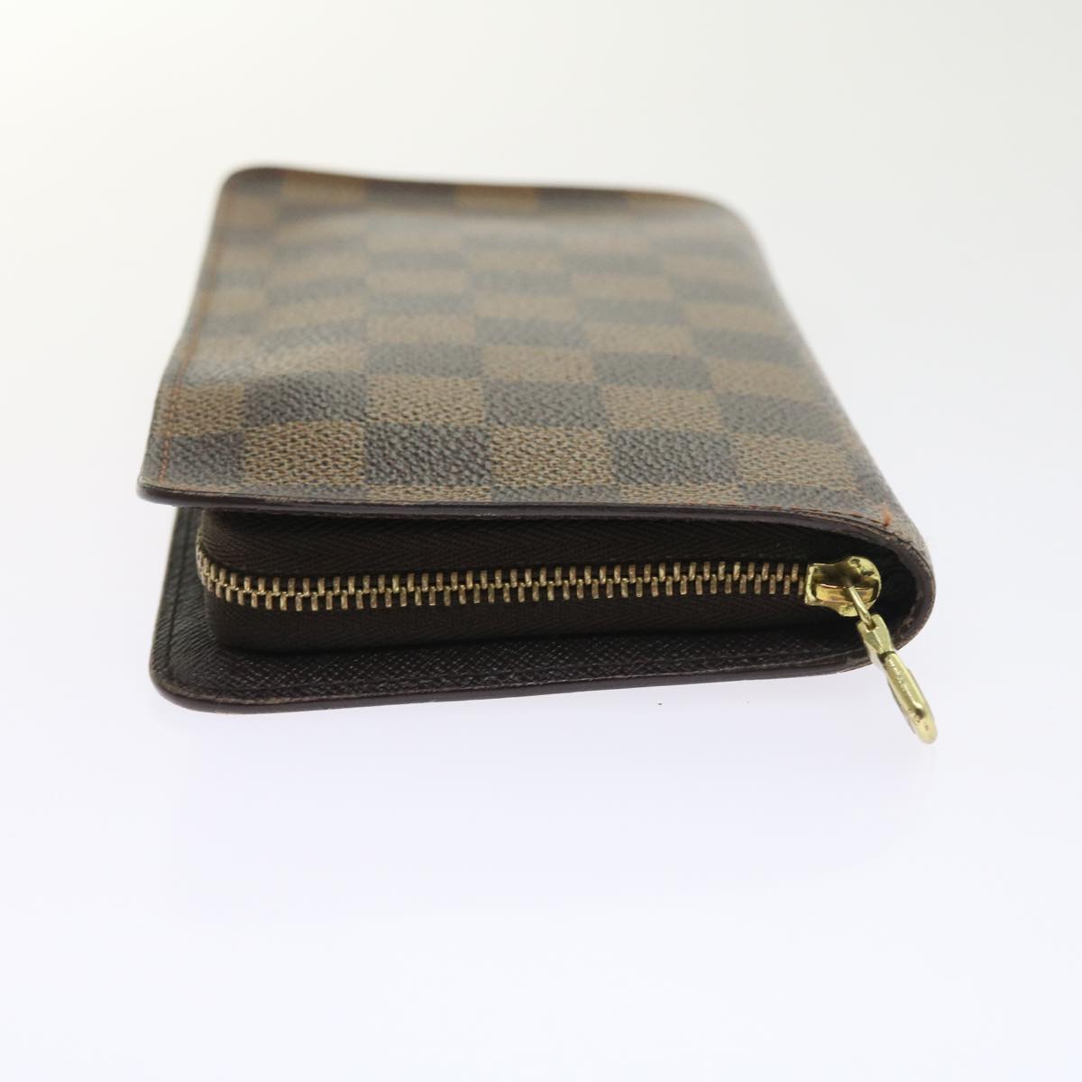 LOUIS VUITTON Damier Ebene Porte Monnaie Zip Long Wallet N61728 LV ep2045
