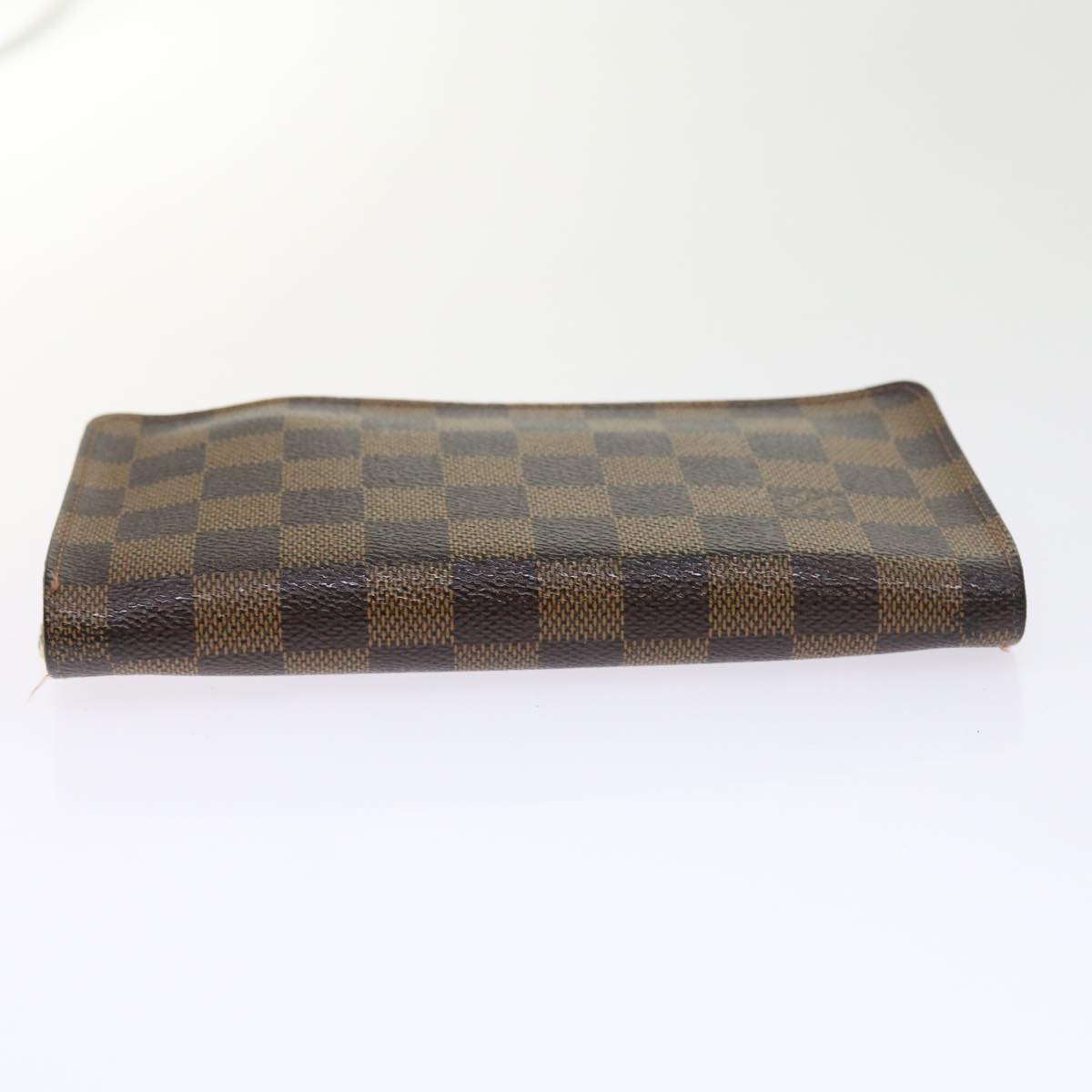 LOUIS VUITTON Damier Ebene Porte Monnaie Zip Long Wallet N61728 LV ep2045