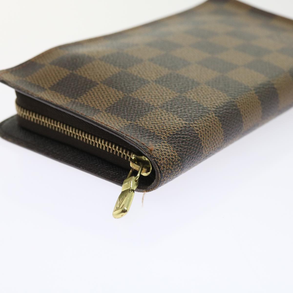 LOUIS VUITTON Damier Ebene Porte Monnaie Zip Long Wallet N61728 LV ep2045