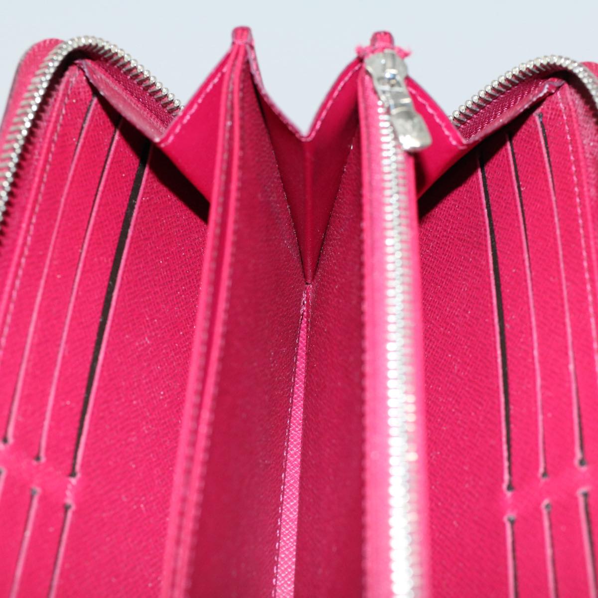 LOUIS VUITTON Epi Zippy Wallet Long Wallet Fuchsia Pink M60305 LV ep2050
