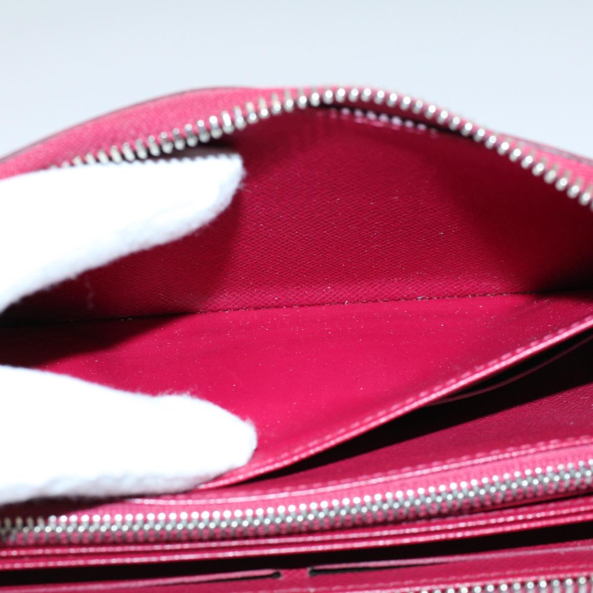 LOUIS VUITTON Epi Zippy Wallet Long Wallet Fuchsia Pink M60305 LV ep2050