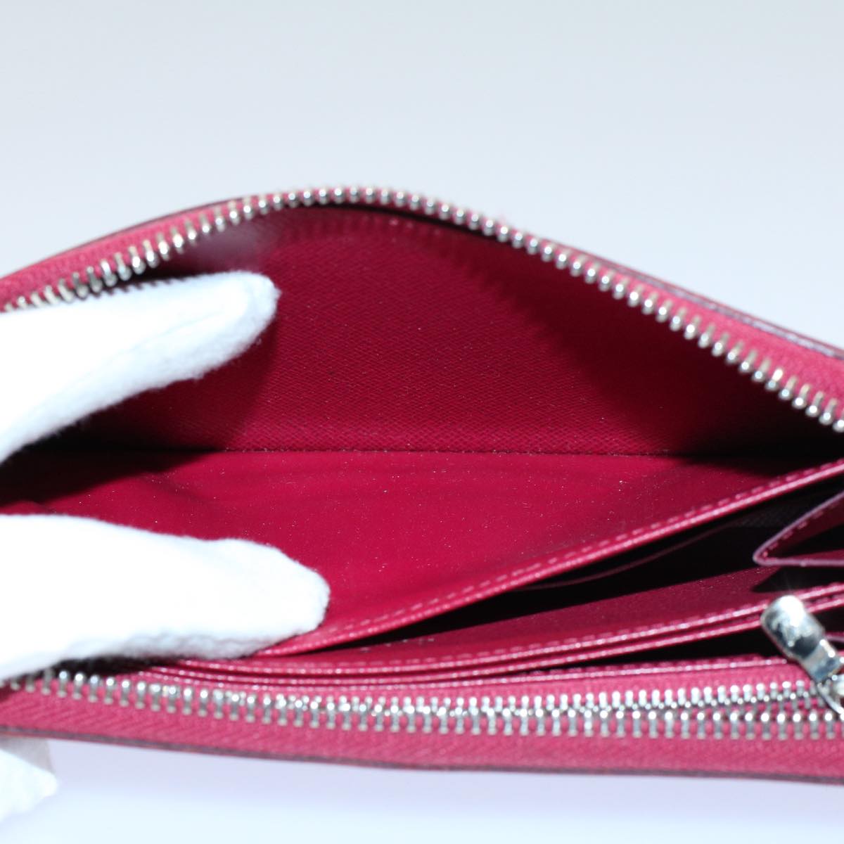 LOUIS VUITTON Epi Zippy Wallet Long Wallet Fuchsia Pink M60305 LV ep2050