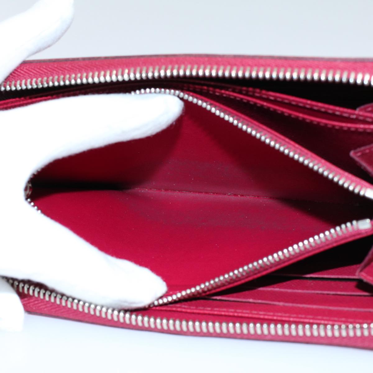 LOUIS VUITTON Epi Zippy Wallet Long Wallet Fuchsia Pink M60305 LV ep2050