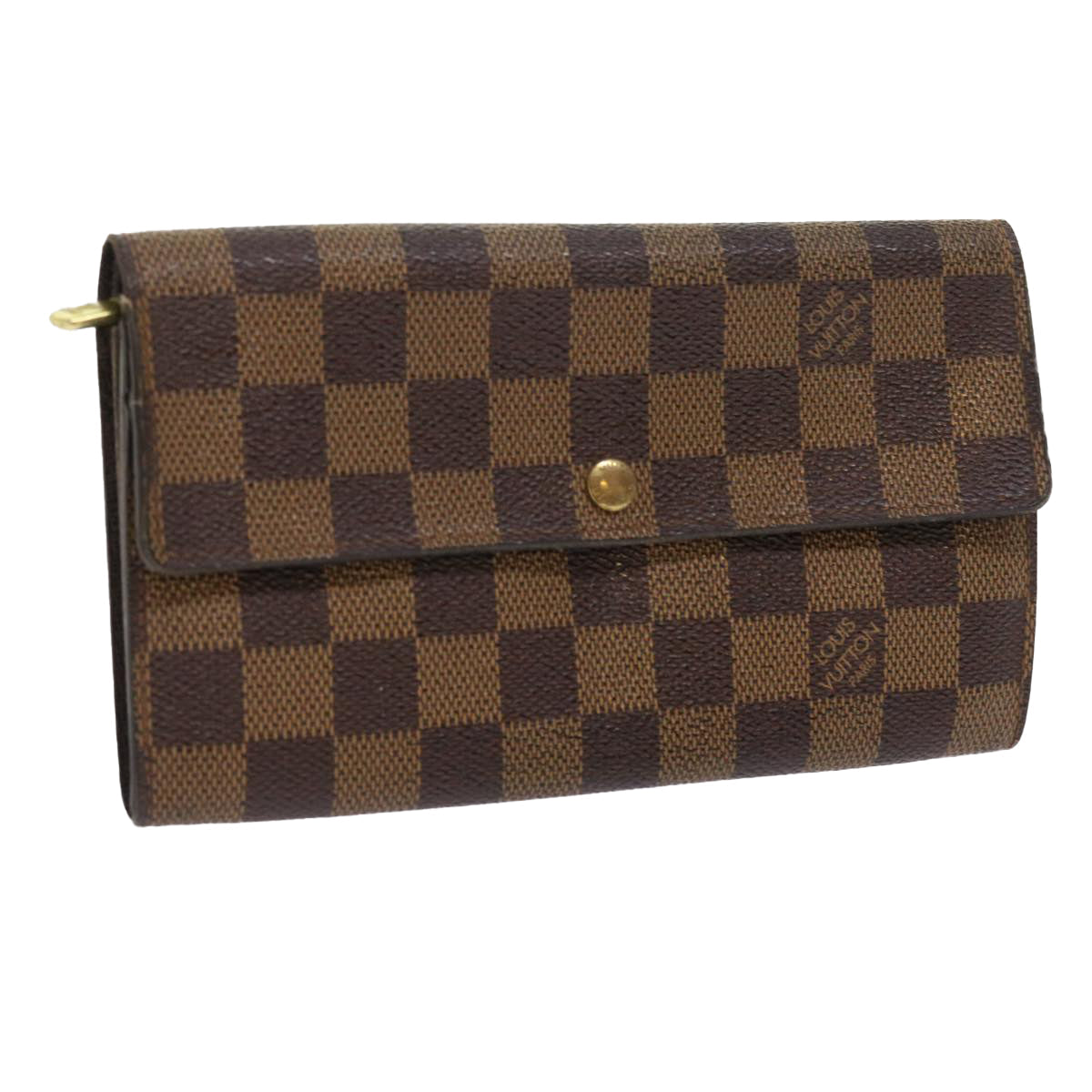 LOUIS VUITTON Damier Ebene Portefeuille Sarah Long Wallet N61734 LV ep2051