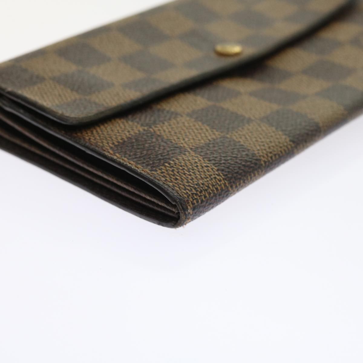 LOUIS VUITTON Damier Ebene Portefeuille Sarah Long Wallet N61734 LV ep2051