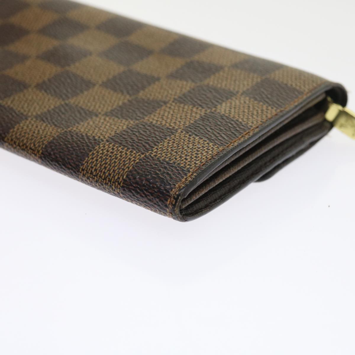 LOUIS VUITTON Damier Ebene Portefeuille Sarah Long Wallet N61734 LV ep2051