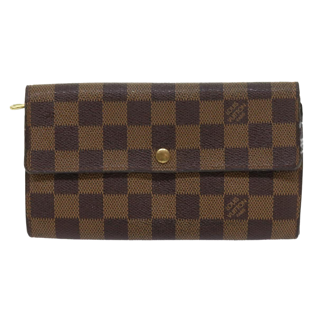 LOUIS VUITTON Damier Ebene Portefeuille Sarah Long Wallet N61734 LV ep2051