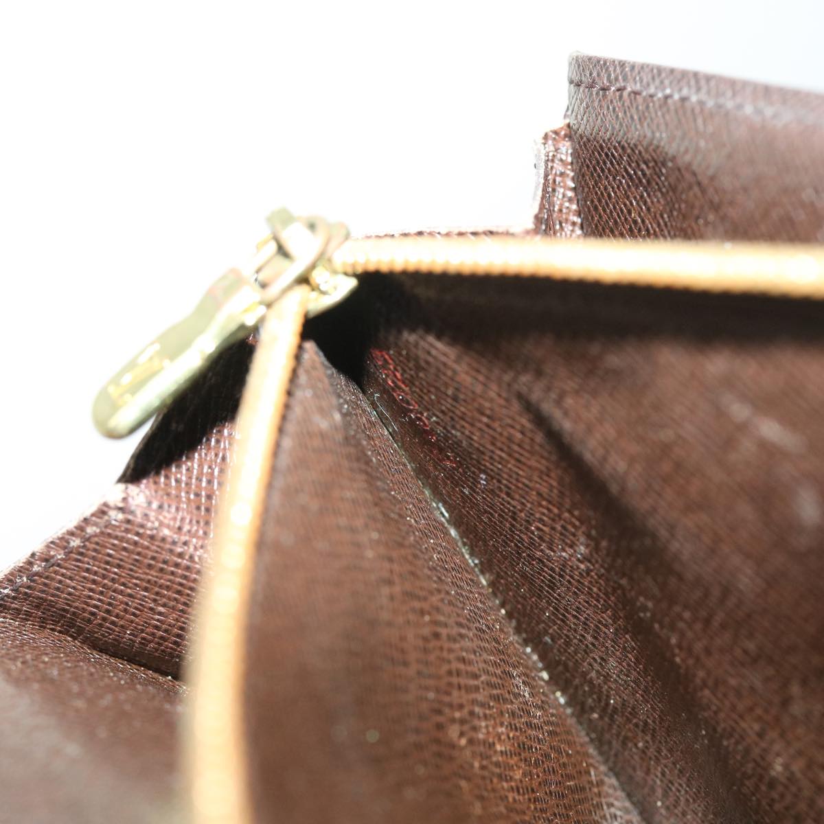 LOUIS VUITTON Damier Ebene Portefeuille Sarah Long Wallet N61734 LV ep2051