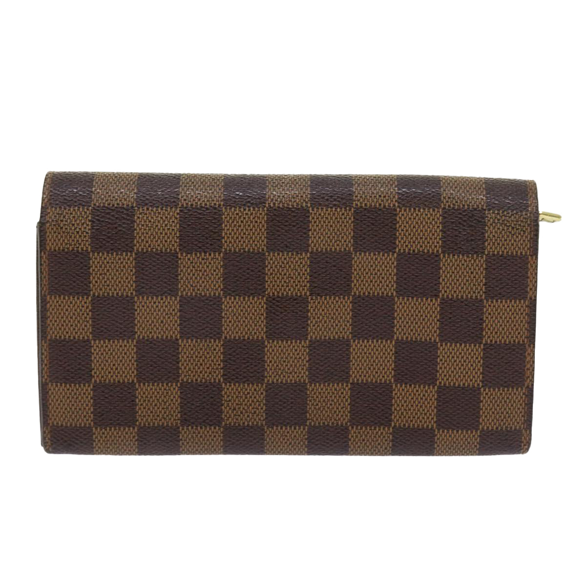 LOUIS VUITTON Damier Ebene Portefeuille Sarah Long Wallet N61734 LV ep2051