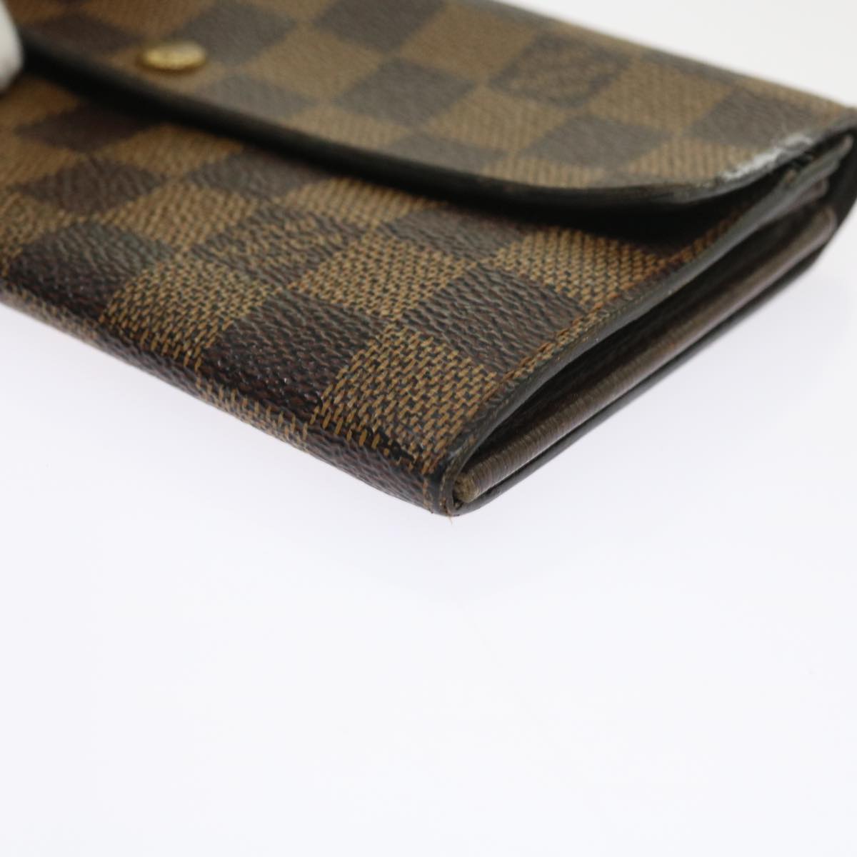 LOUIS VUITTON Damier Ebene Portefeuille Sarah Long Wallet N61734 LV ep2051