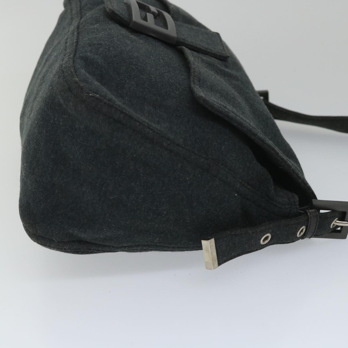 Luxury FendiMamma Baguette Shoulder Bag Cotton Gray 2305 26325 008ep2054