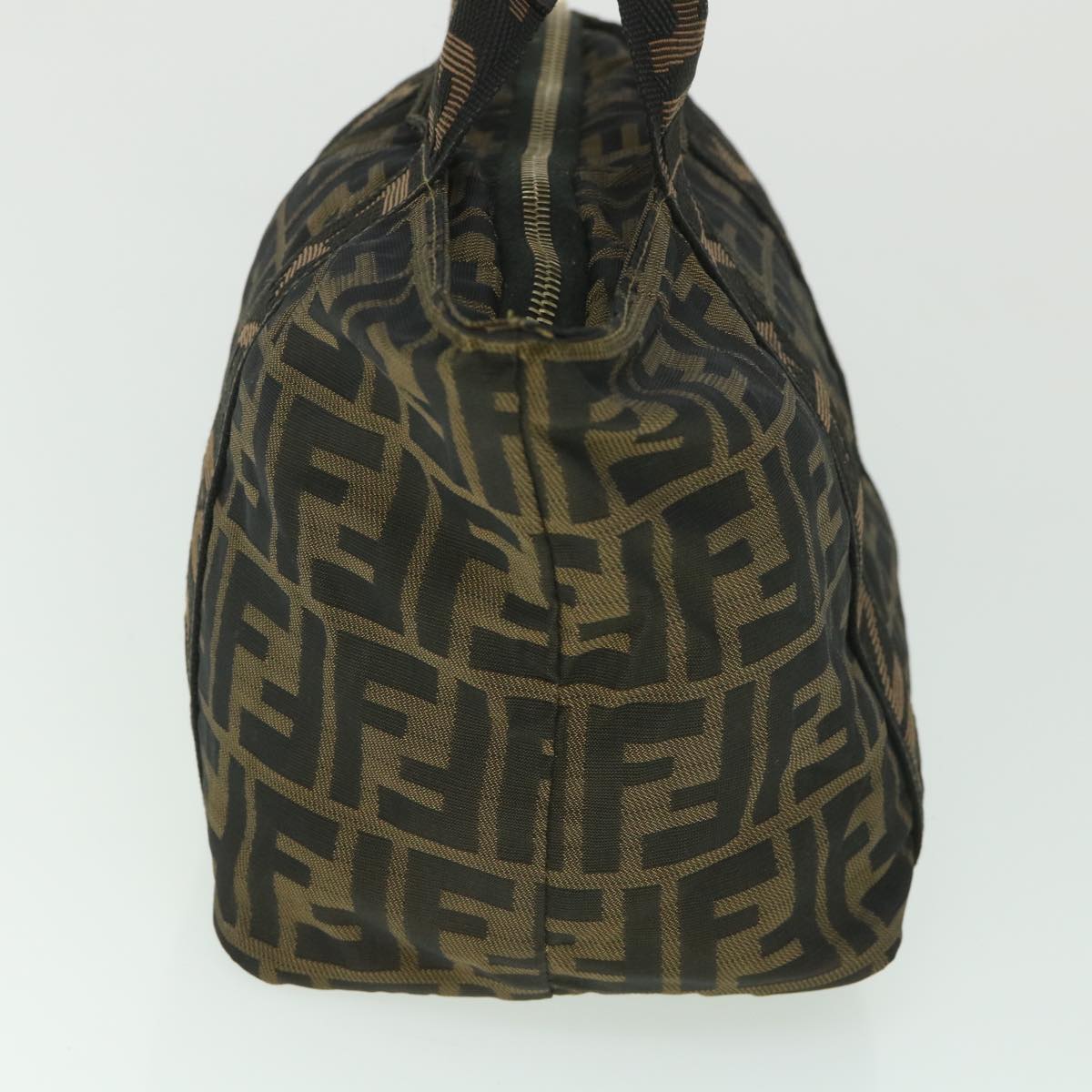 Luxury FendiZucca Canvas Hand Bag Black Brownep2059