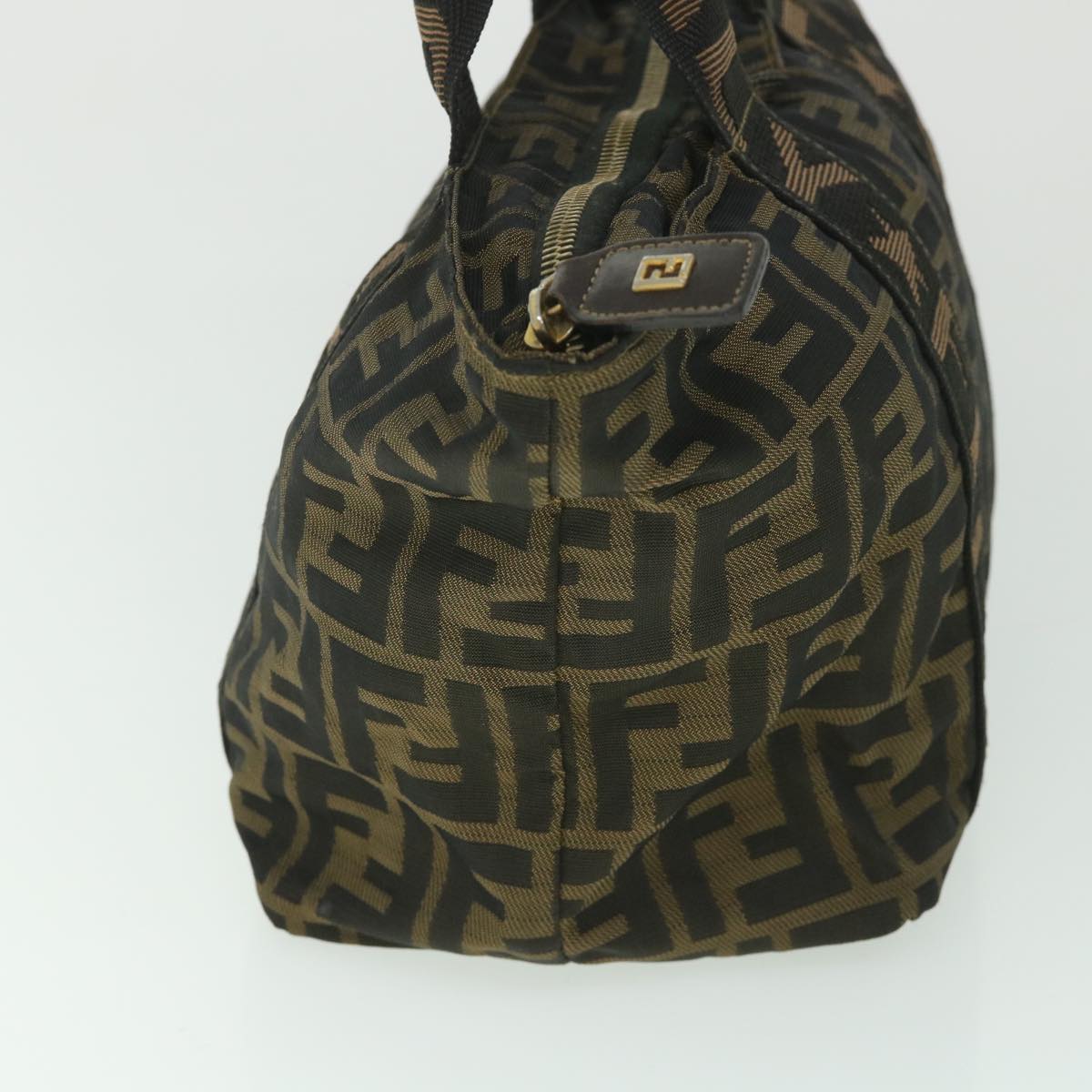 Luxury FendiZucca Canvas Hand Bag Black Brownep2059