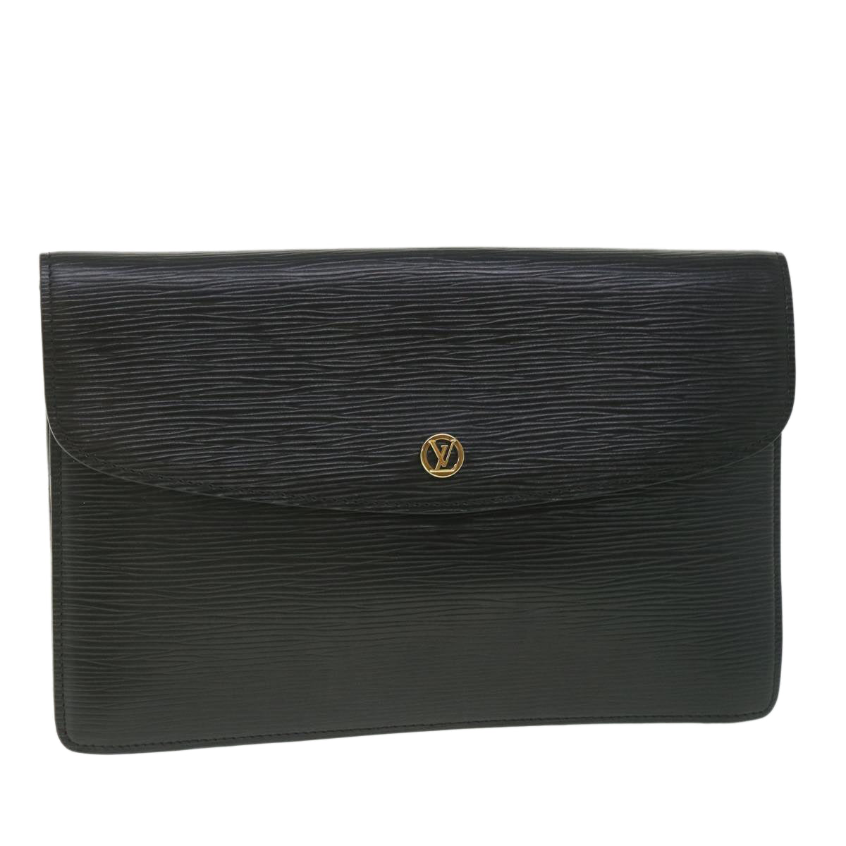 LOUIS VUITTON Epi Montaigne 27 Clutch Bag Black M52652 LV ep2068