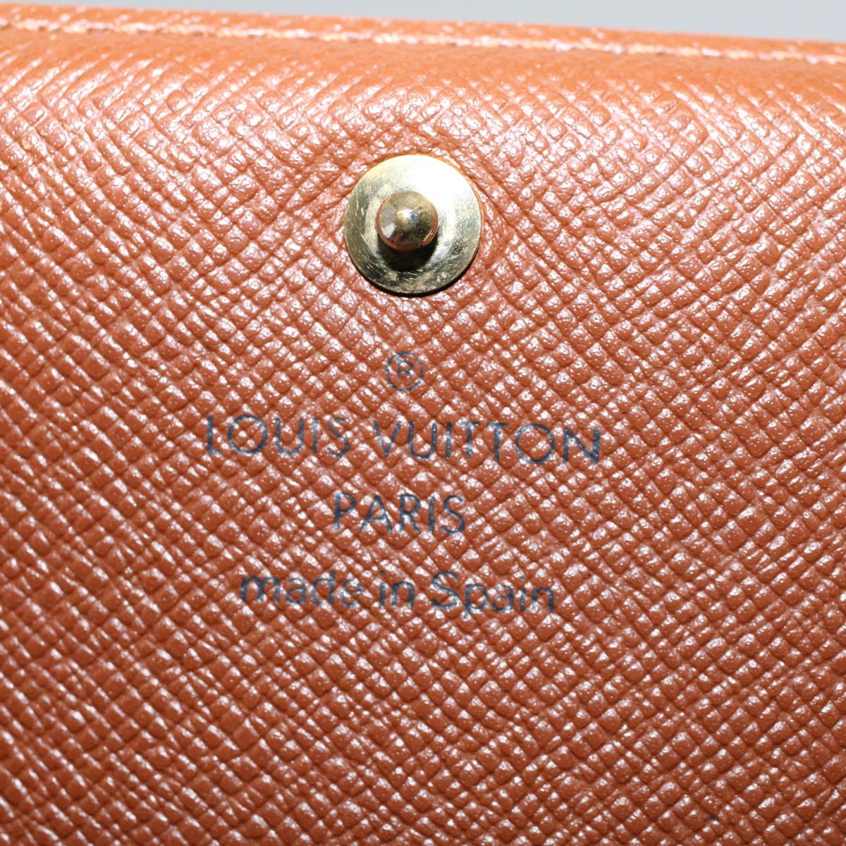 LOUIS VUITTON Monogram Porte Monnaie Zip Long Wallet M61727 LV ep2076