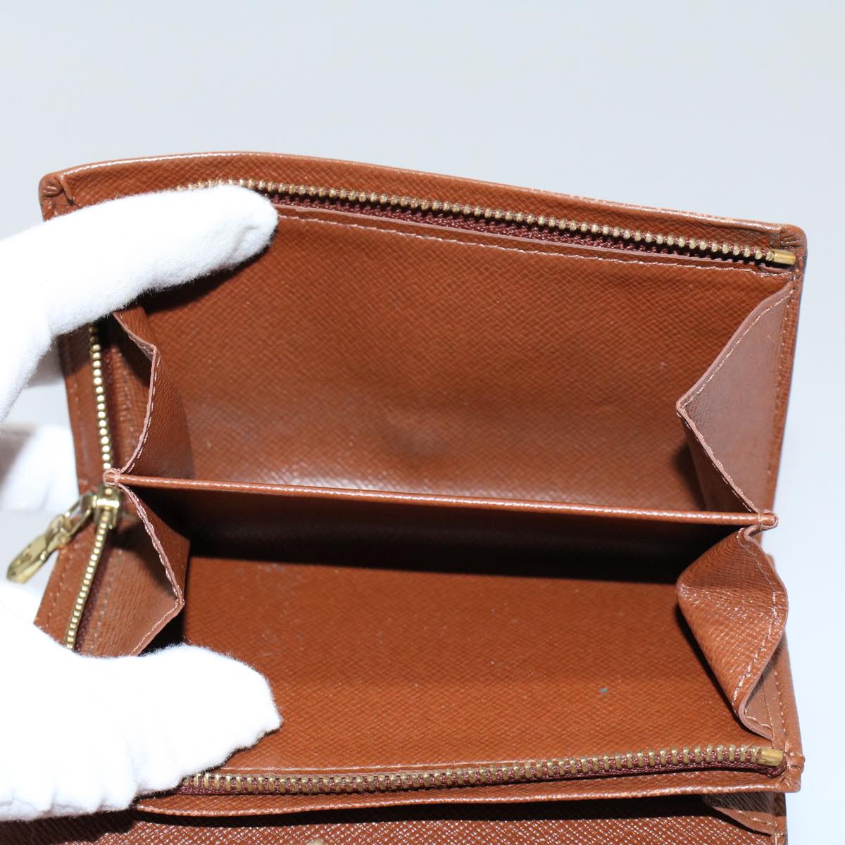 LOUIS VUITTON Monogram Porte Monnaie Zip Long Wallet M61727 LV ep2076