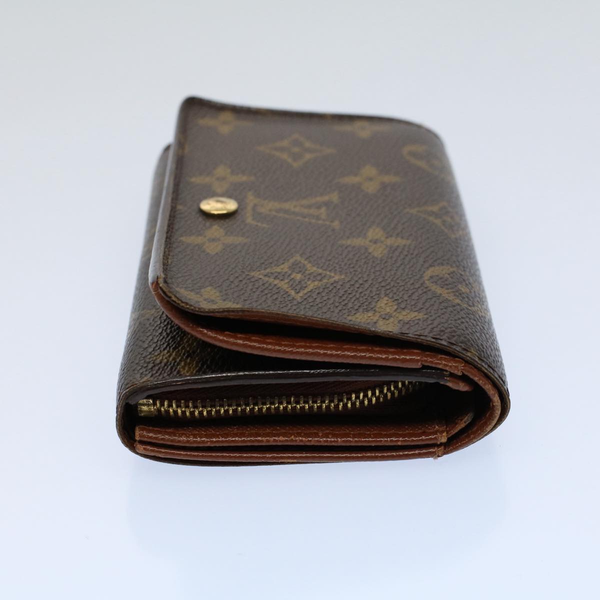 LOUIS VUITTON Monogram Porte Monnaie Zip Long Wallet M61727 LV ep2076