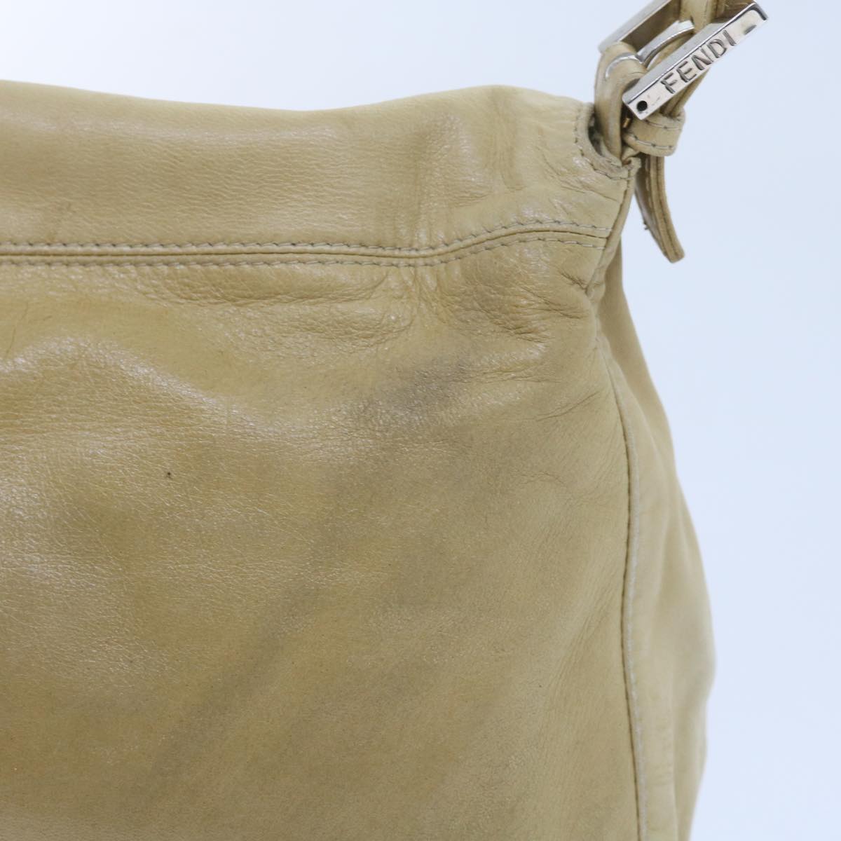 Luxury FendiMamma Baguette Shoulder Bag Leather Beige 2348 26325 009ep2384