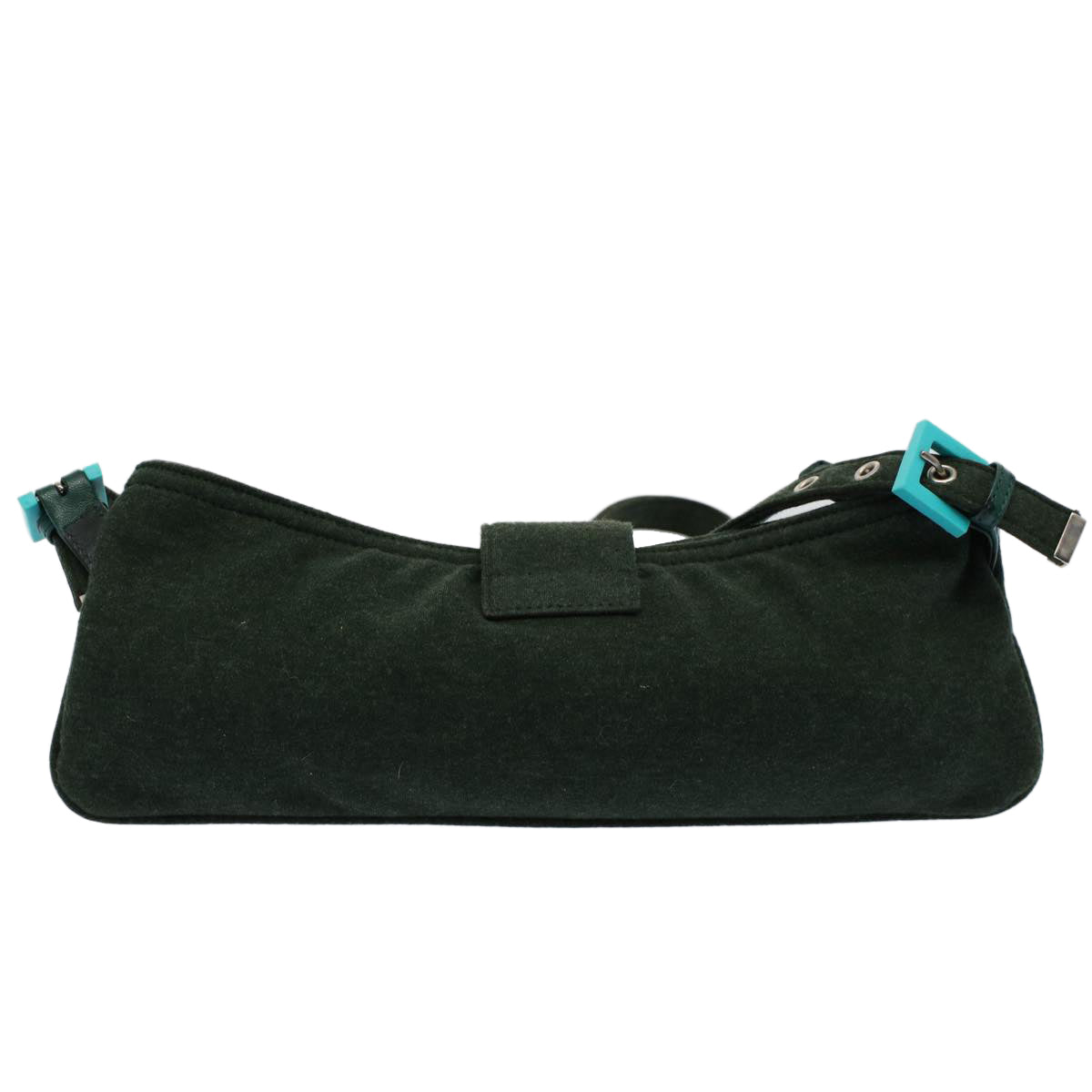 Luxury FendiMamma Baguette Shoulder Bag Nylon Green 2355 26685 009ep2386