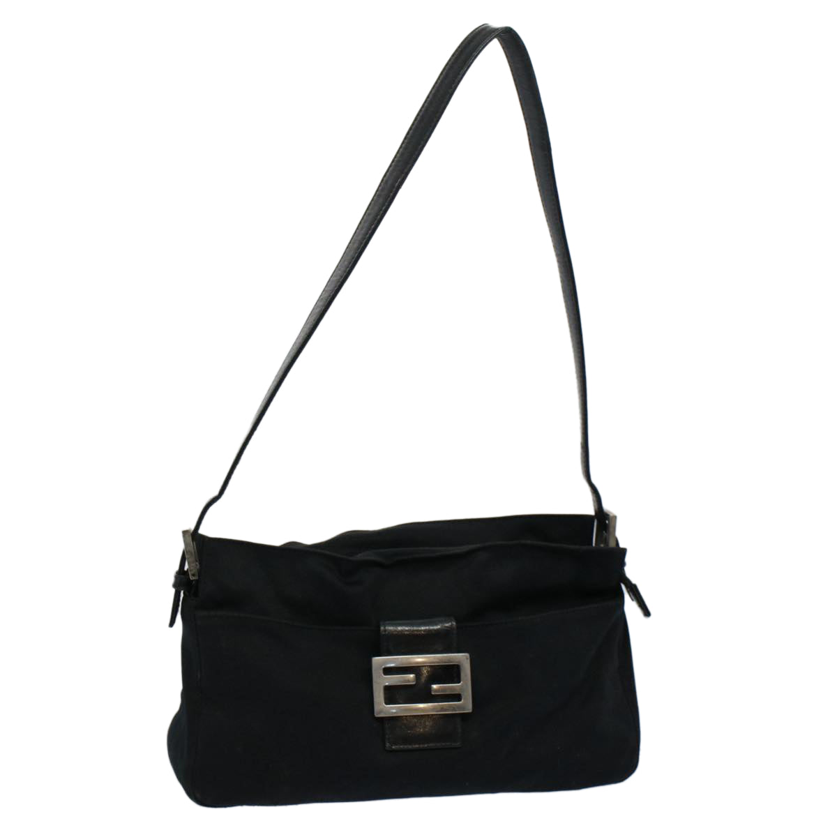 Luxury FendiMamma Baguette Shoulder Bag Nylon Black 2321 26566 099ep2388