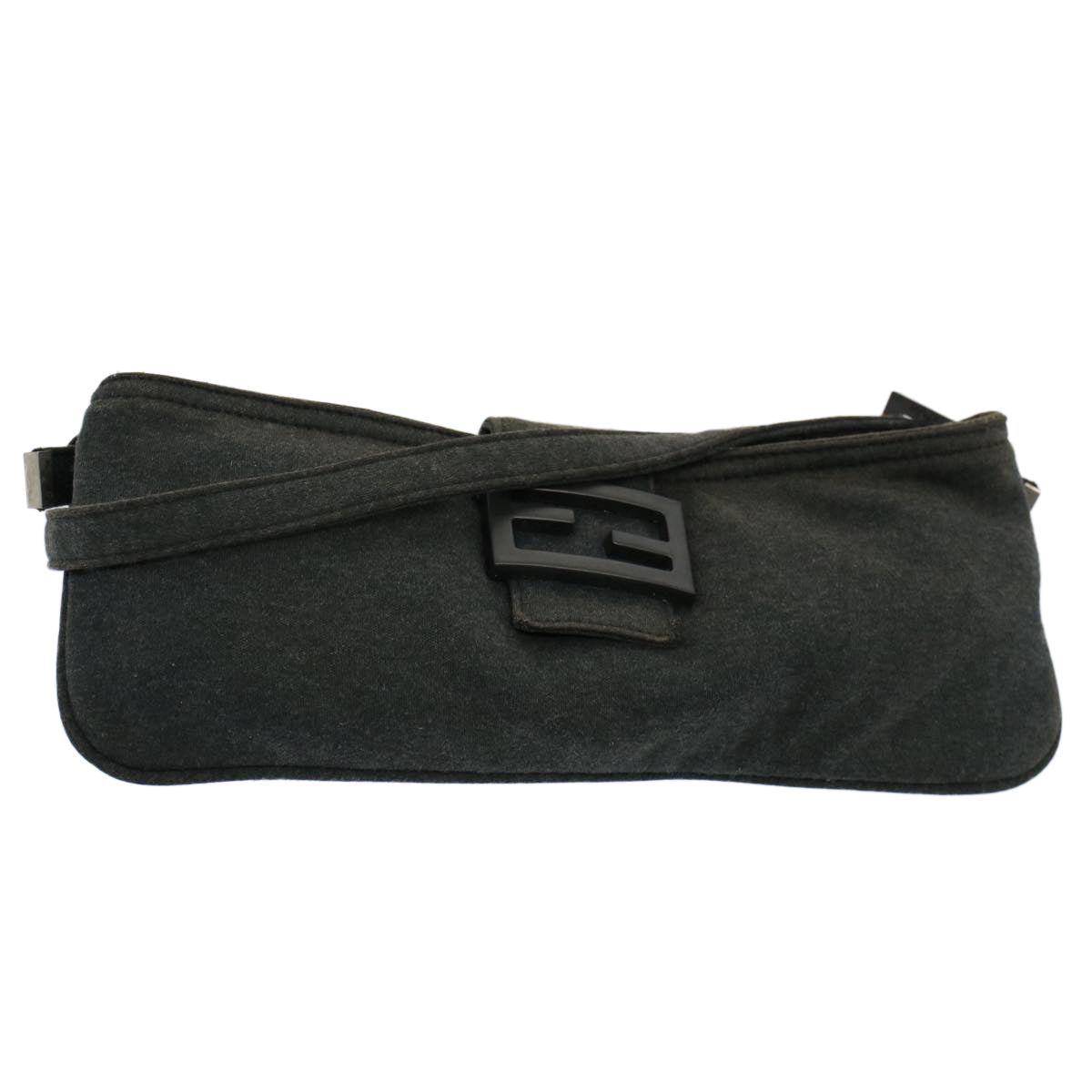 Luxury FendiMamma Baguette Shoulder Bag Cotton Gray 2354 26685 099ep2430