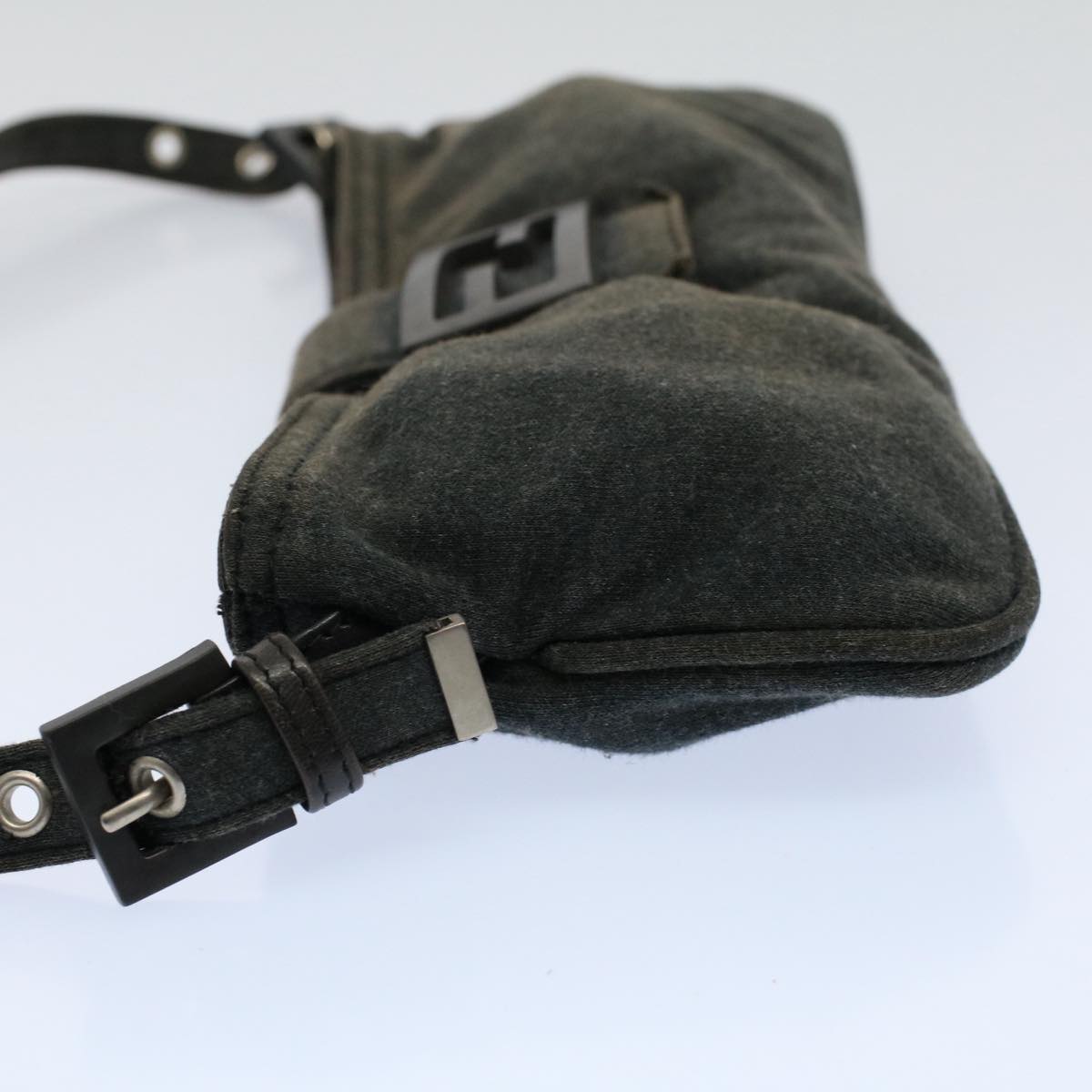 Luxury FendiMamma Baguette Shoulder Bag Cotton Gray 2354 26685 099ep2430