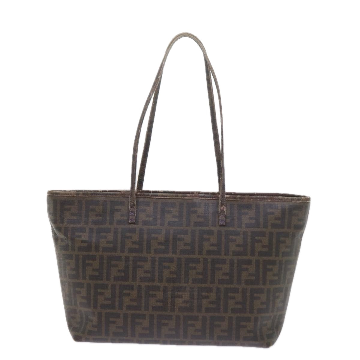 Luxury FendiZucca Canvas Tote Bag Black Brownep2435