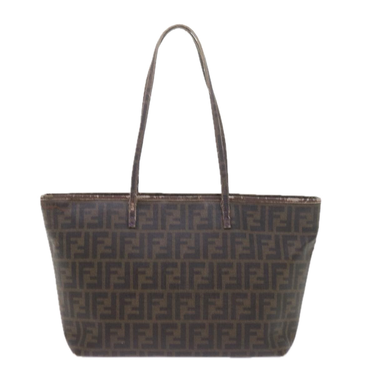 Luxury FendiZucca Canvas Tote Bag Black Brownep2435